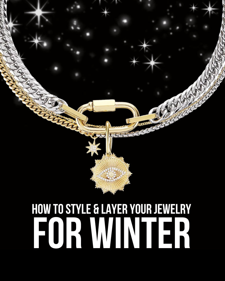 How to Style & Layer Your Jewelry for Winter Without Overdoing