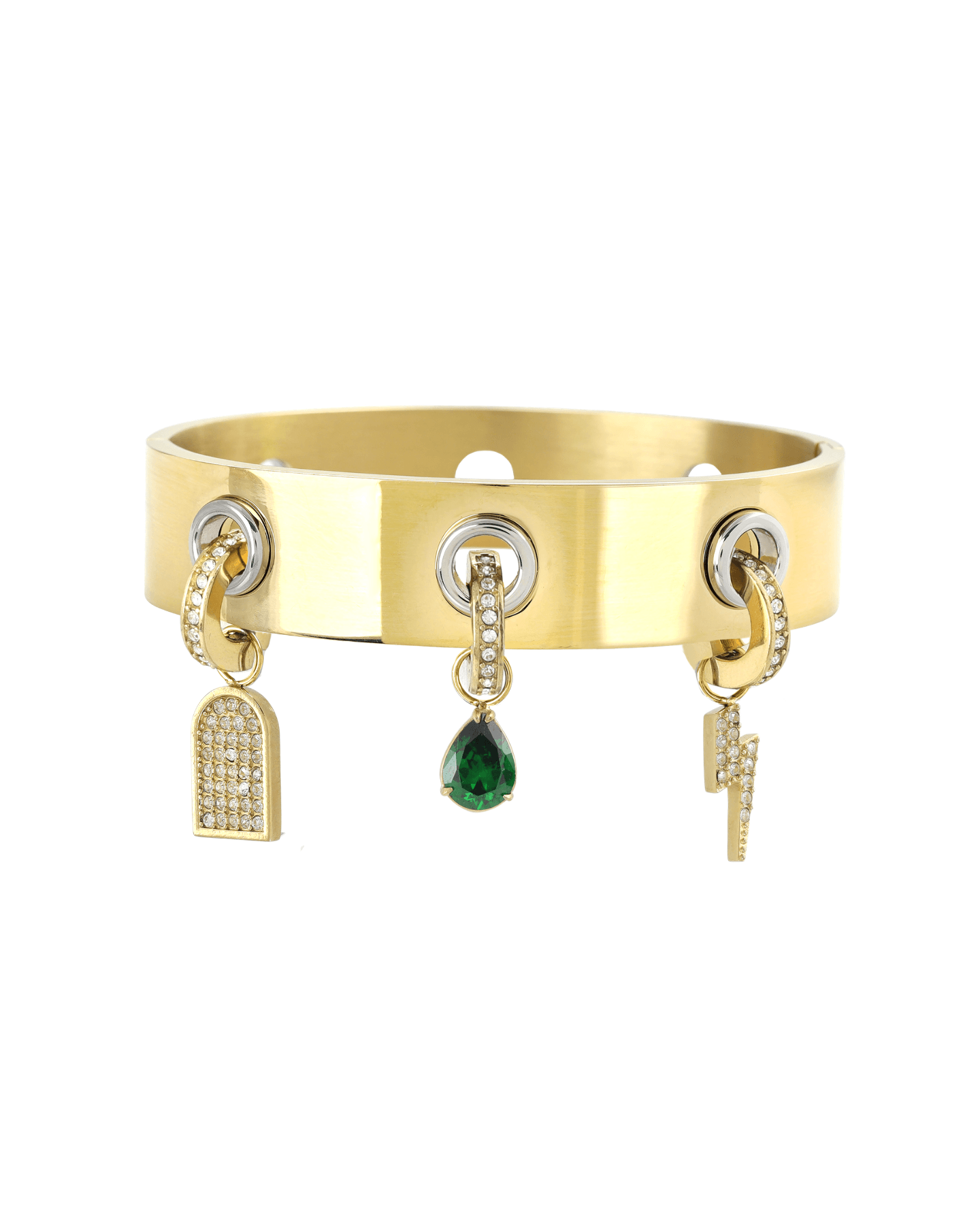 The Hole Charm Bangle– Artizan Joyeria