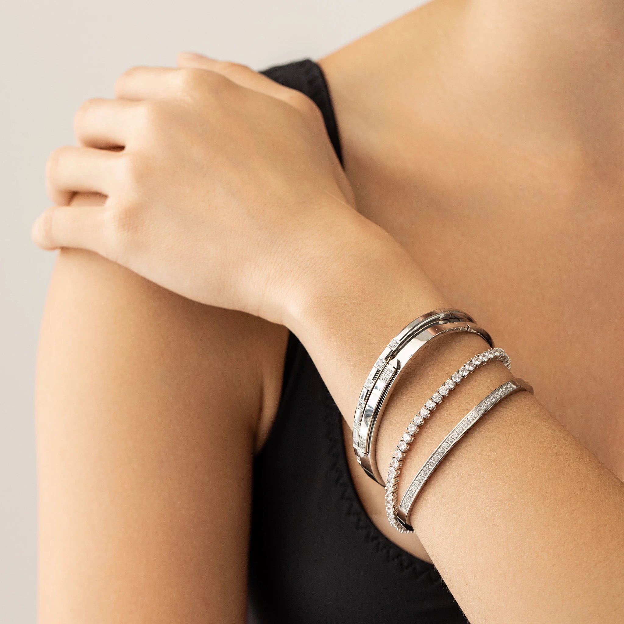Silver Gear Bracelet Stack– Artizan Joyeria