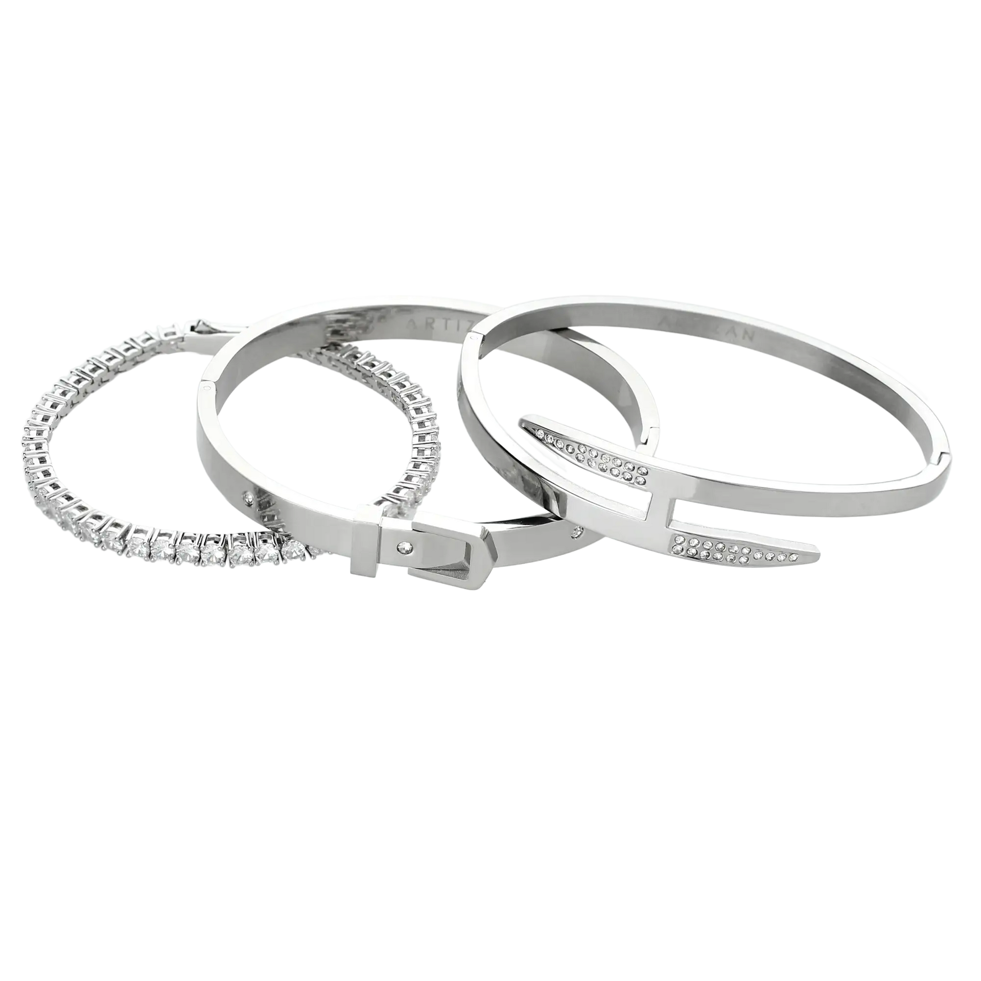 アクセサリー zuci Three-Stranded Bangle(Silver) bangle-085.webp?v=1693835862&