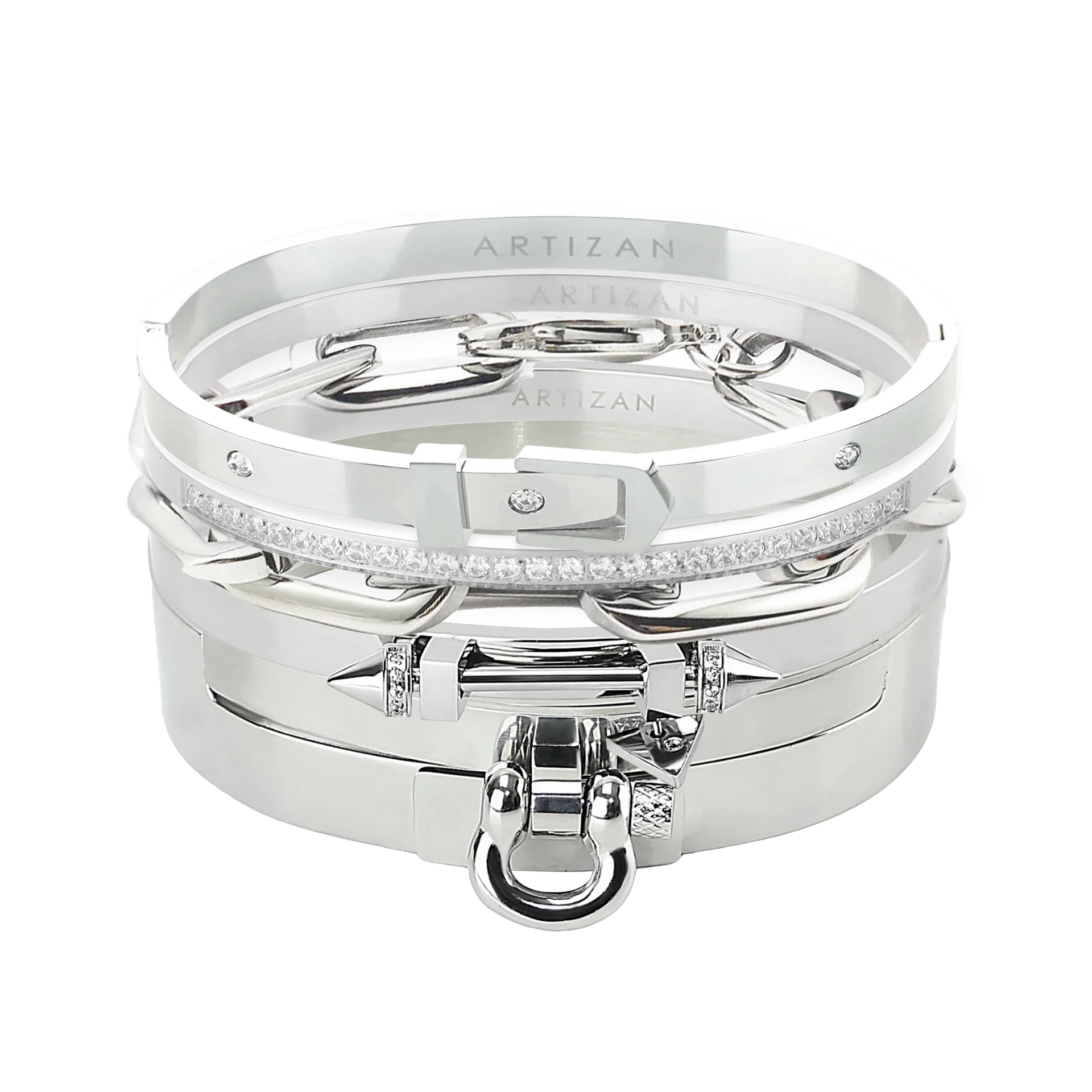 Silver Core Bracelet Stack– Artizan Joyeria Silver Core Bracelet Stack– Artizan Joyeria