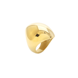 Gold FIERCE RING featuring a bold, sculptural design with a high-shine finish, making a powerful statement piece. ||| GOLD