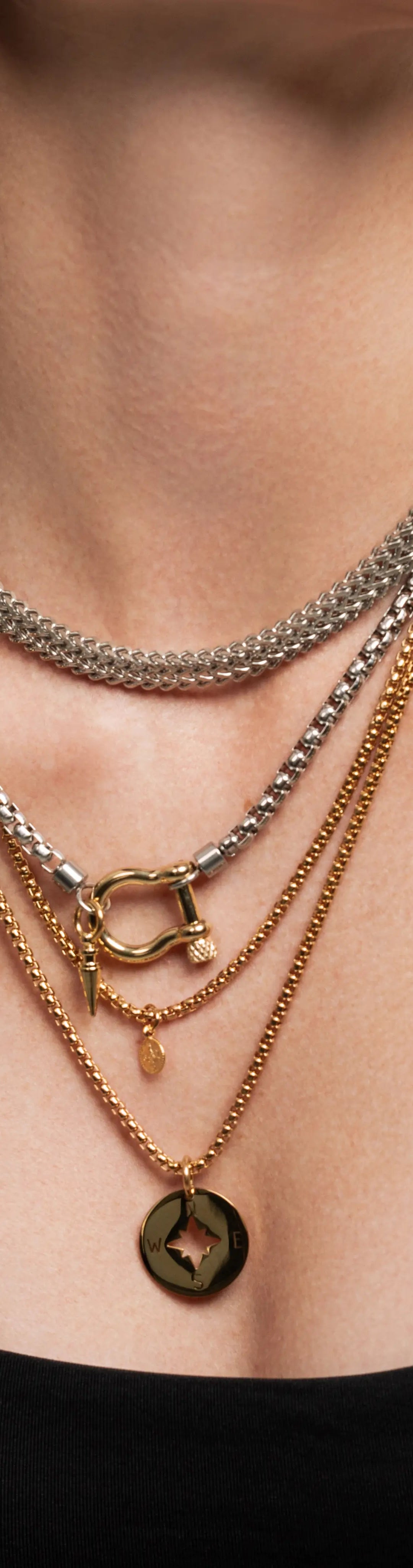 Horseshoe Layered Necklace Set– Artizan Joyeria