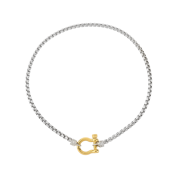 アクセサリー HORIZON FRACTURED HOOP S herradura-signature-pave-mix-