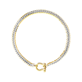 The Herradura Tropicana, a bold two-tone necklace with a sleek chain design and signature Herradura clasp, perfect for any statement look. ||| MIX