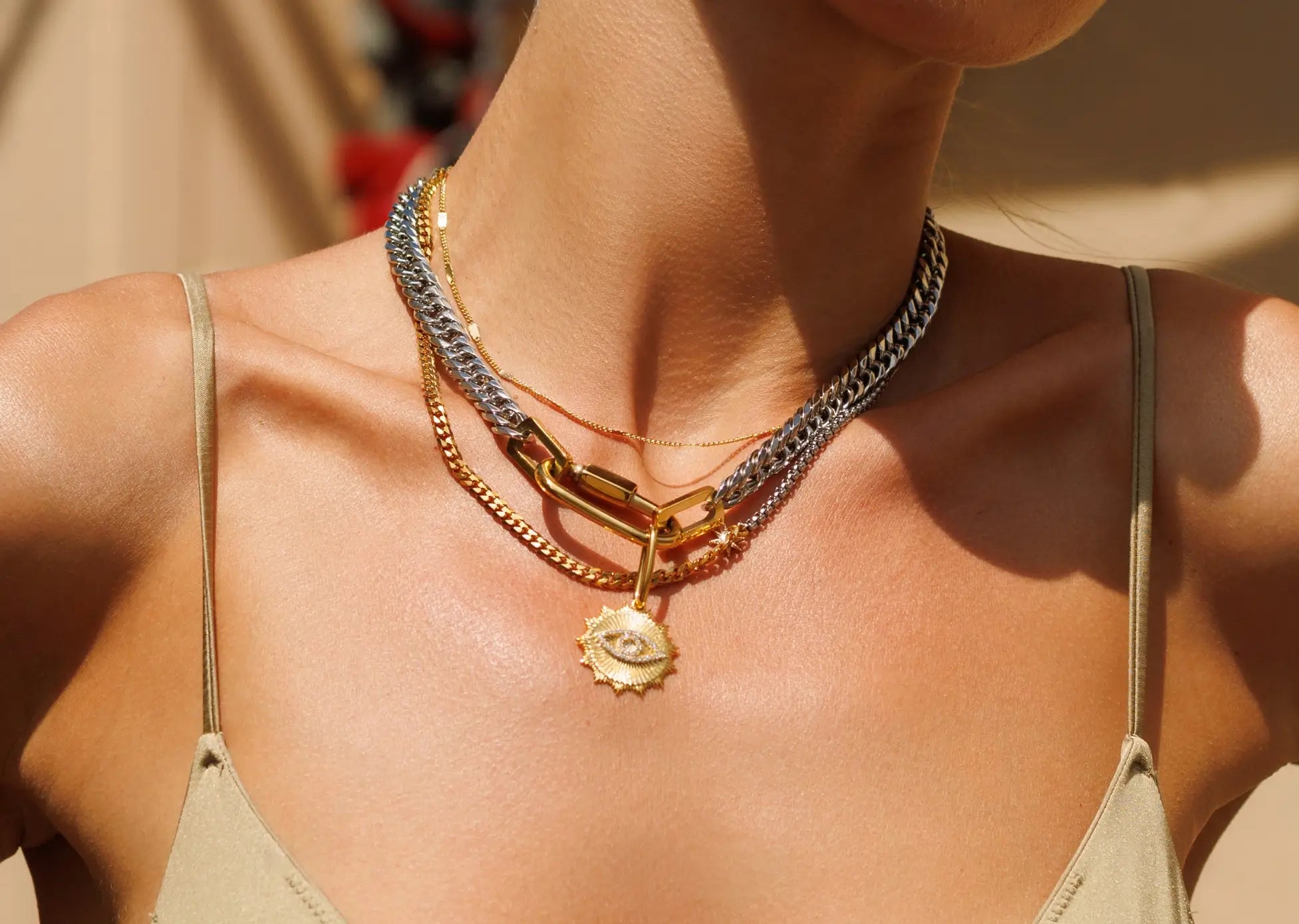 AMELIA LAYERED NECKLACE SET MIX– Artizan Joyeria AMELIA LAYERED NECKLACE SET MIX– Artizan Joyeria