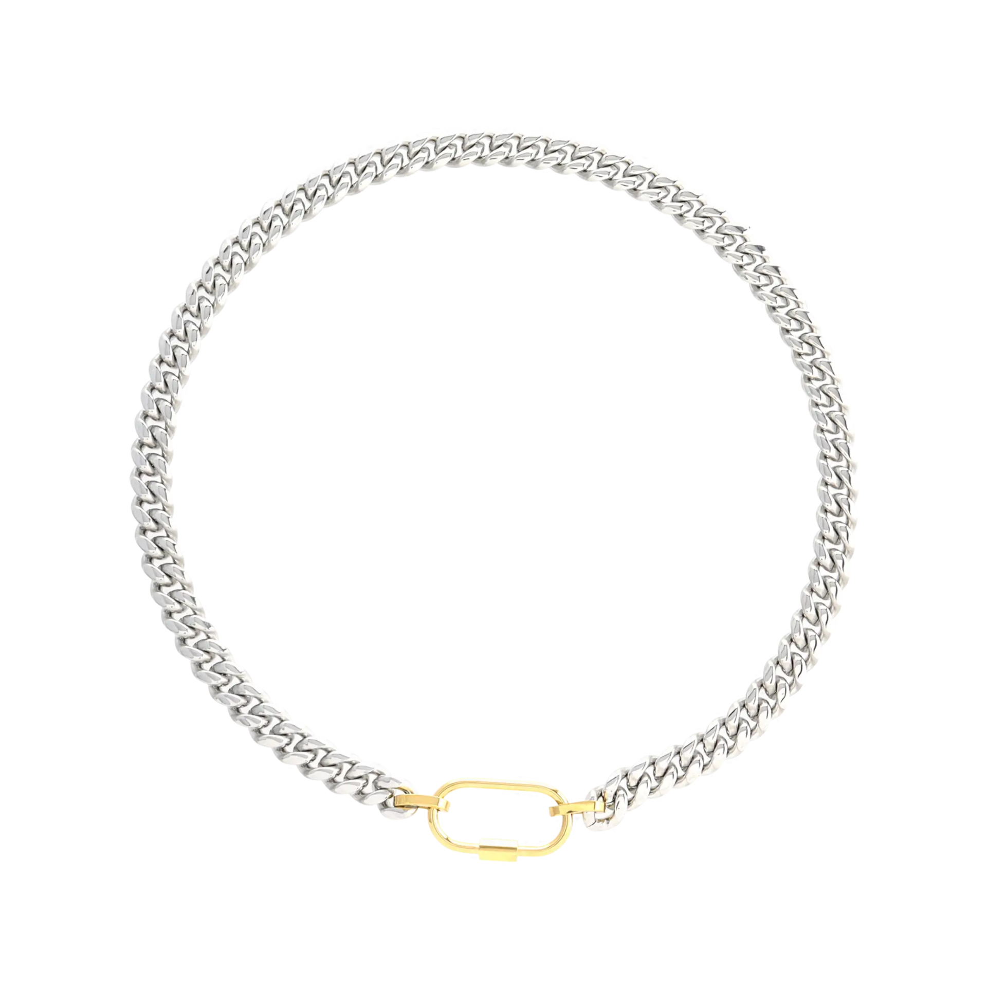 Sleek Carabiner Anne Mix Chain Necklace– Artizan Joyeria