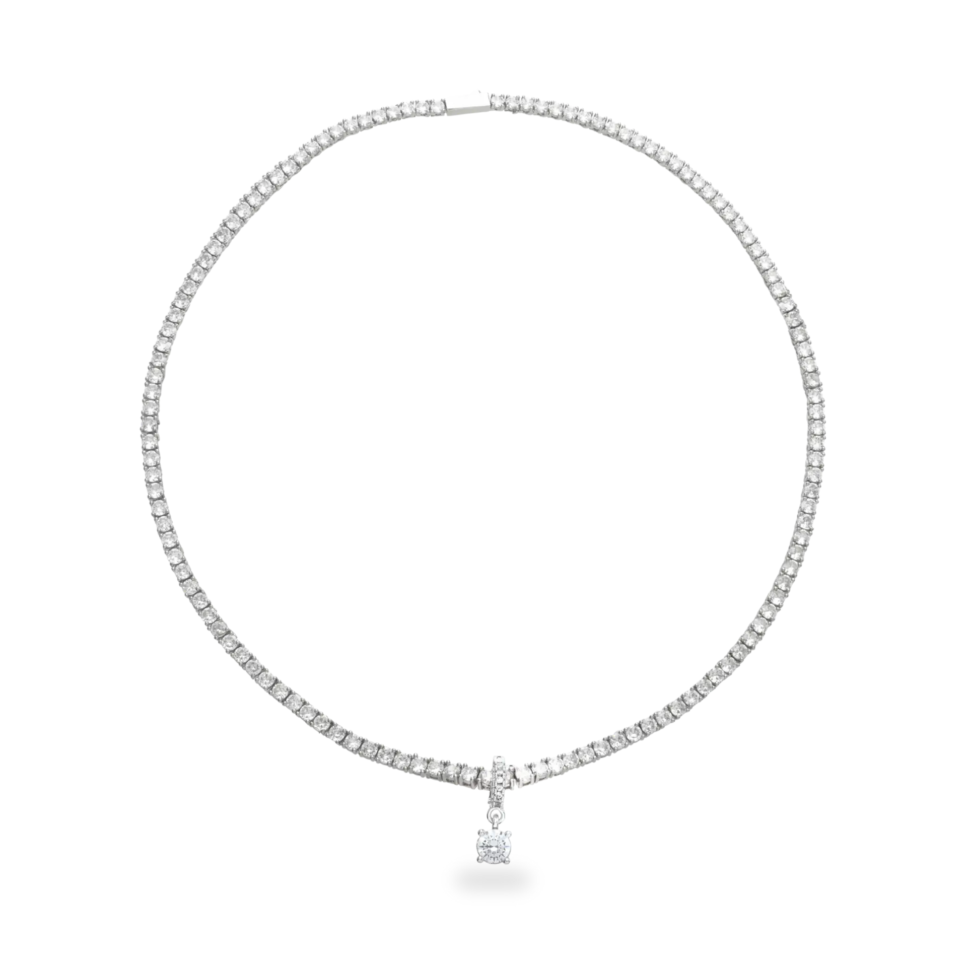 Solitaire Tennis Necklace– Artizan Joyeria Solitaire Tennis Necklace– Artizan Joyeria