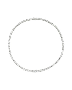 THE GRADUATED TENNIS NECKLACE IN CZ