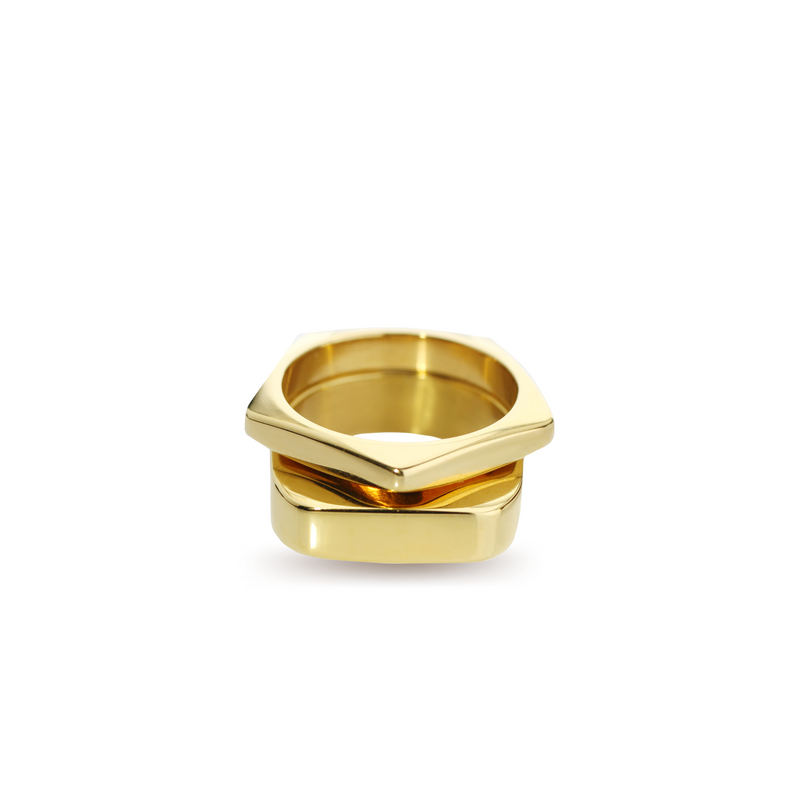 Shop Pearl Ribbon Gold Plated Ring by ITRANA at House of Designers – HOUSE  OF DESIGNERS