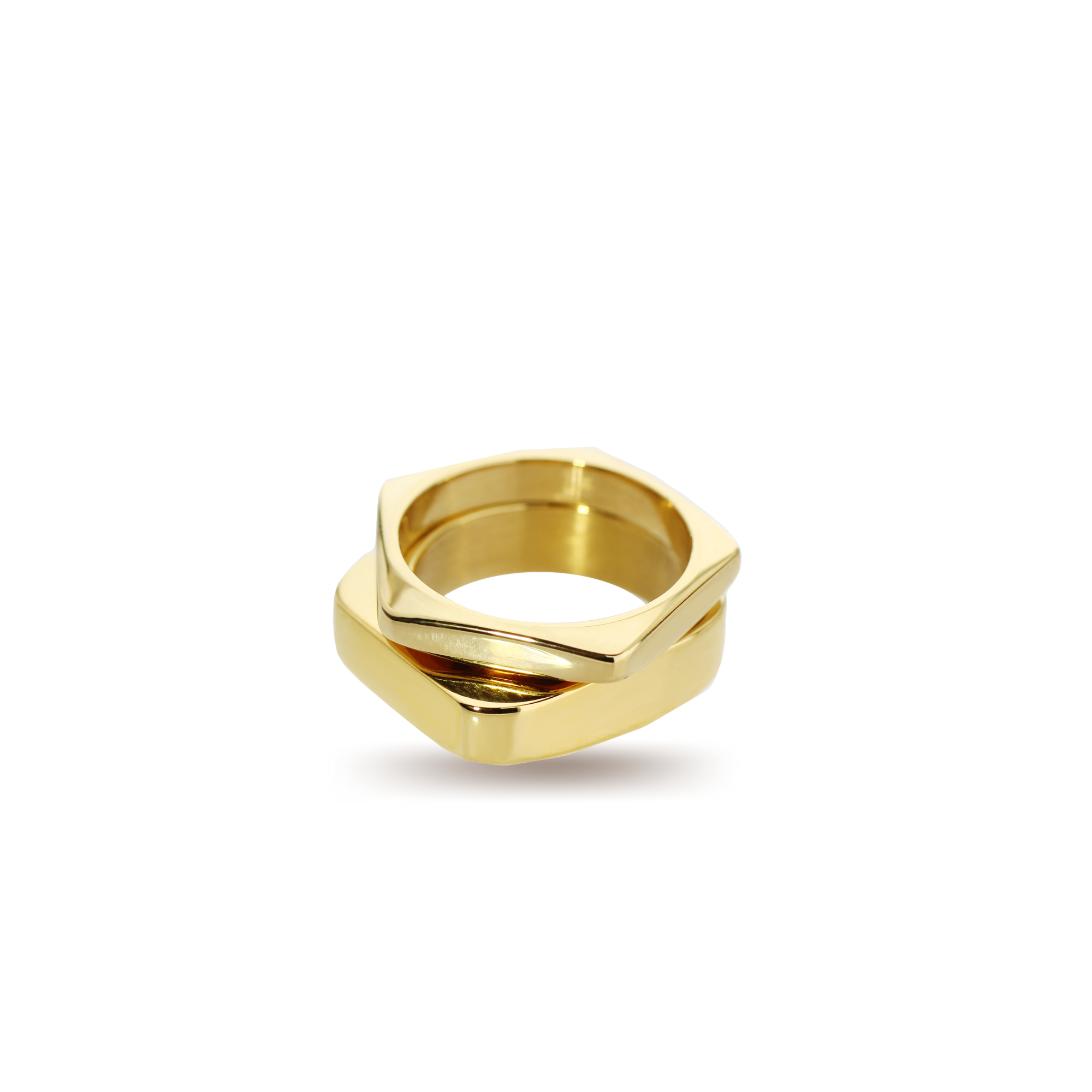 Initial Couples Ring Set - Gold Plated - SETT&Co