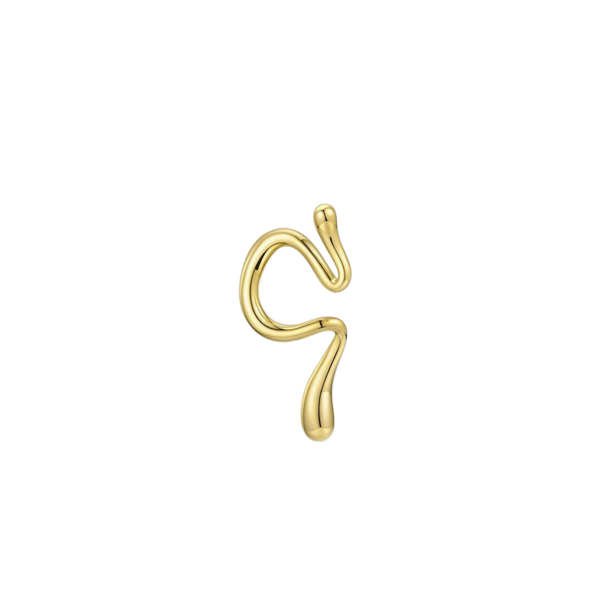 The SICILY EAR CUFF which is an 18k gold plated brass ear cuff.