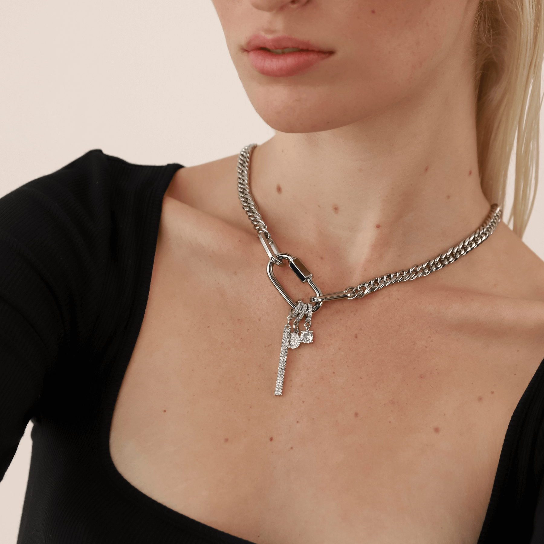 ANNE CLIP ON SHINE NECKLACE– Artizan Joyeria ANNE CLIP ON SHINE NECKLACE– Artizan Joyeria