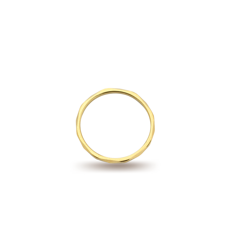 The Thin RING which is an 18k Gold plated dainty thin ring good for stacking with other rings.