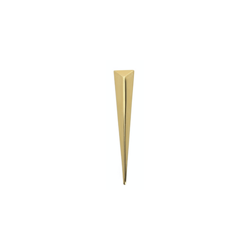 Half Needle earring comes in one piece only which is made of Gold plated spike shaped earring. It is a long triangular earring.