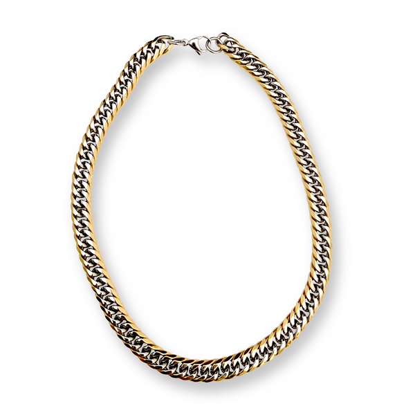 Mix chain thin which comes in Stainless Steel Gold & Silver Chain.