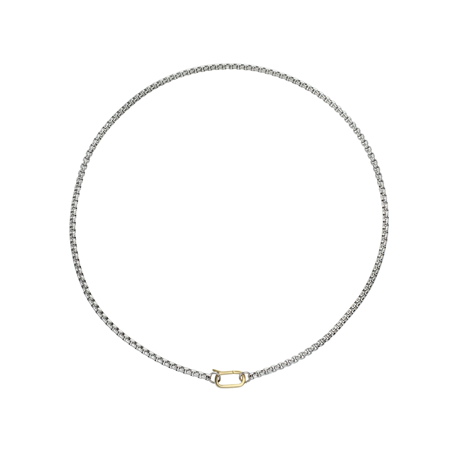 Can Opener Box Silver Chain Necklace– Artizan Joyeria