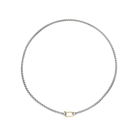 Can Opener Box Silver Chain Necklace– Artizan Joyeria