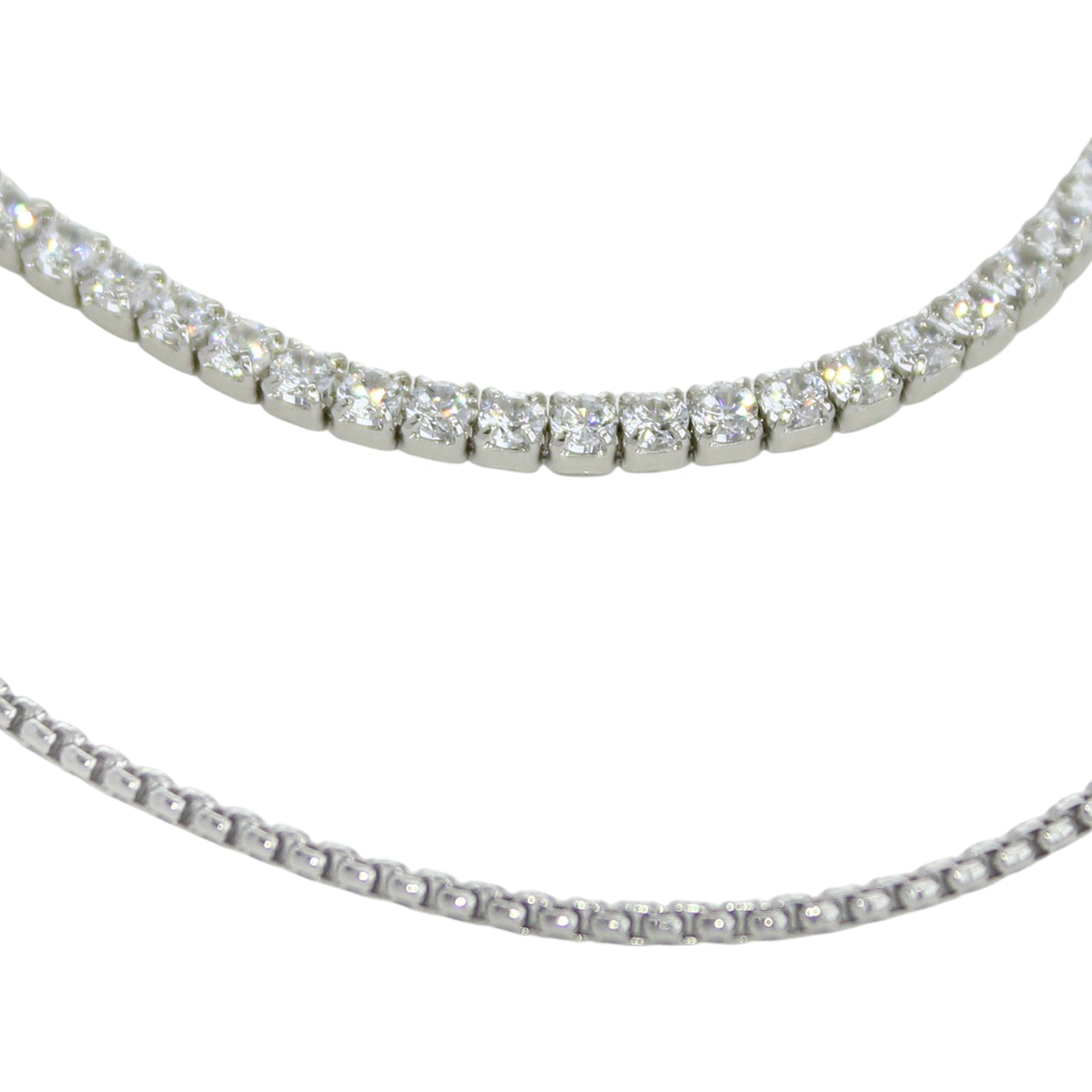 Buy Modern Diamond Necklace Set Online | ORRA