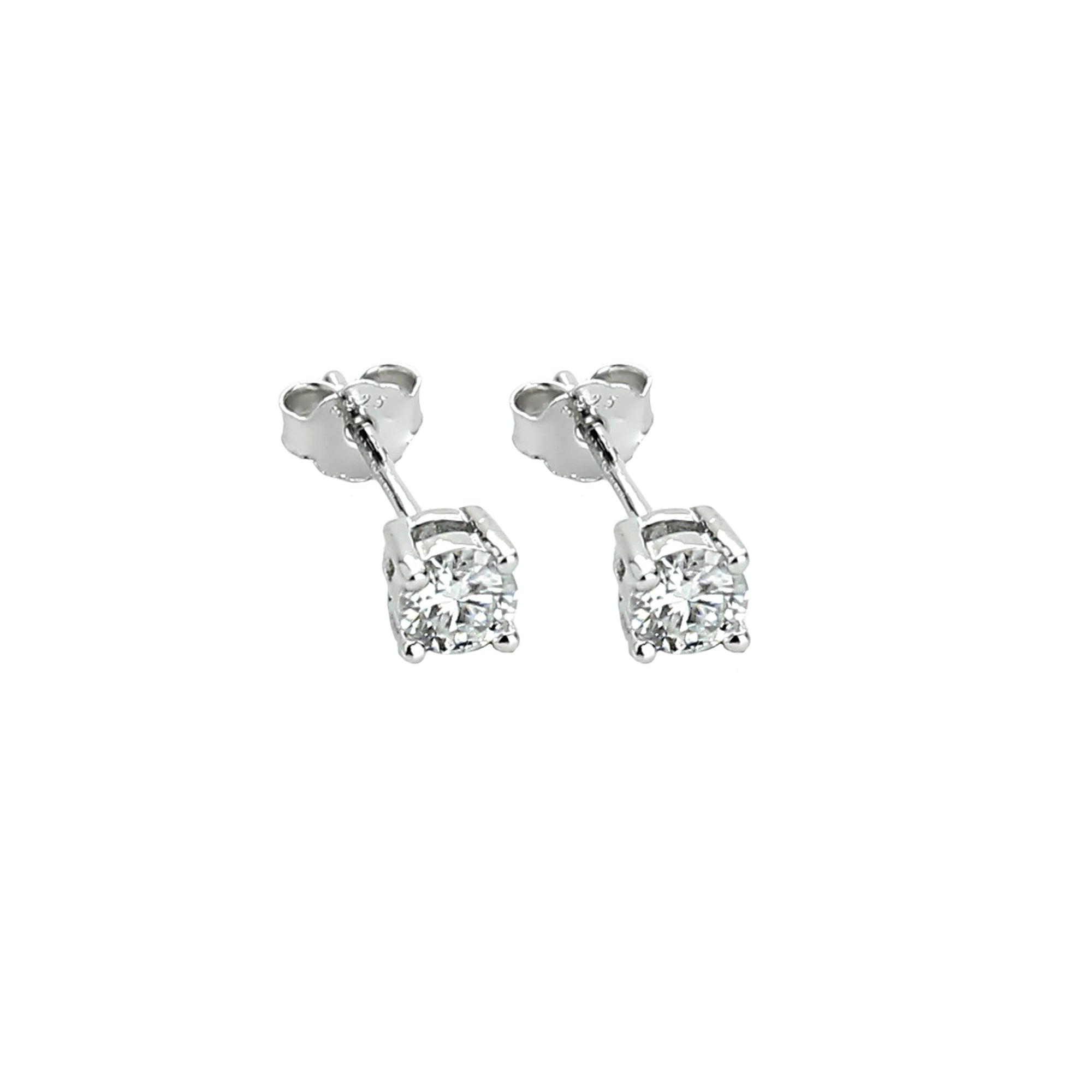 Sterling Forever Lock and Key Stud Set Earrings