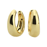 Golden Savers Ear Cuff, a single, minimalist ear cuff with a curved, open-ended design.