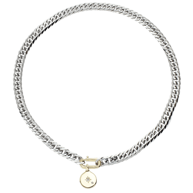 Tag Charm Necklace, 16 | Artizan Joyeria