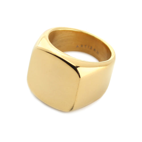 FOREVER RING GOLD which has a shiny gold finish full ring.