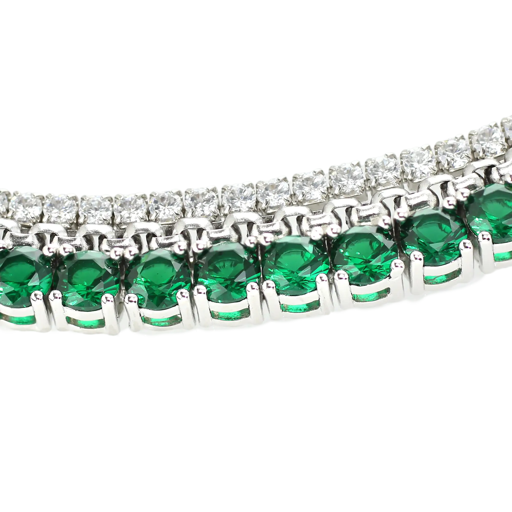 Emerald Tennis Layered Necklace Set– Artizan Joyeria